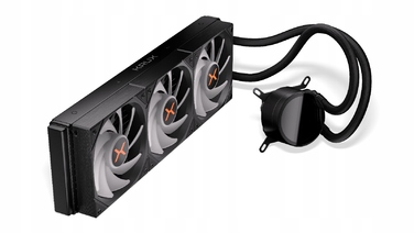 Система водяного охолодження процесора Krux HydroX 360 ARGB, 3x 120мм, 4-pin, чорна