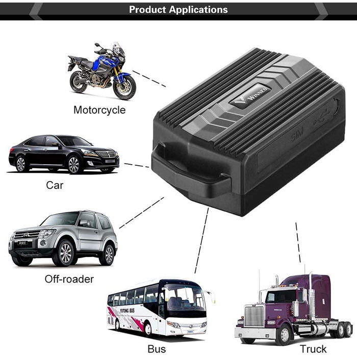 GPS-трекер Winnes TK935 з магнітом для авто, реальний час, антикрадій, довгий час роботи, безкоштовний додаток