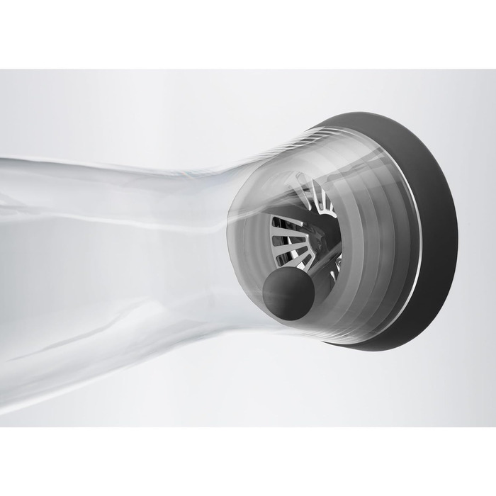 WMF Basic Water Carafe 1.5 Liter, Glass Carafe with Lid, Silicone Lid, CloseUp Closure