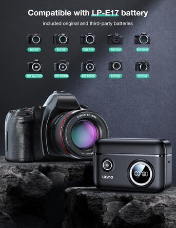Зарядний пристрій для акумуляторів Canon LP-E17 з акумулятором 950 mAh (1 шт.) - Dual Charger Set