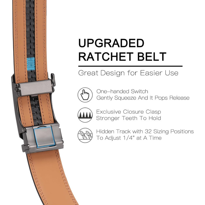 Чоловічий шкіряний ремінь SENDEFN з автоматичною застібкою, ширина 35 мм, регульований розмір, для джинсів та ділового костюма, колір: чорний/золотий, 115 см (32-38 дюймів)