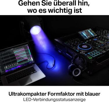 SoundSwitch Control One: Професійний DMX контролер освітлення для DJ з 3 місяцями доступу до програмного забезпечення SoundSwitch, підтримка DMX та Phillips Hue (Micro DMX, чорний)