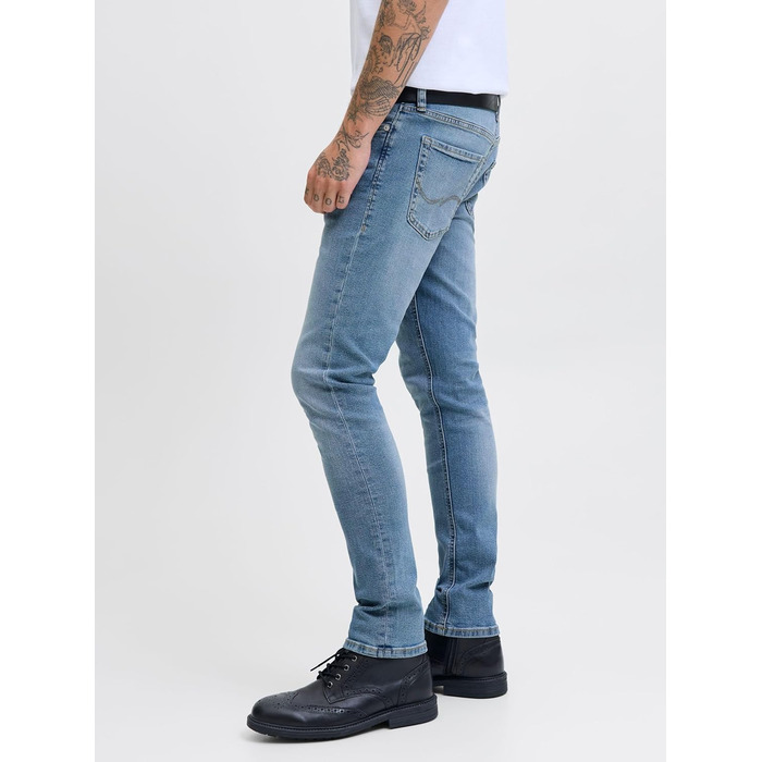 Джинси чоловічі JACK & JONES Glenn Slim Fit, оригінал, синій денім (32W/30L)