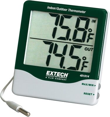 Extech Large-Digit Indoor/Outdoor Thermometer, 1 Piece, 401014