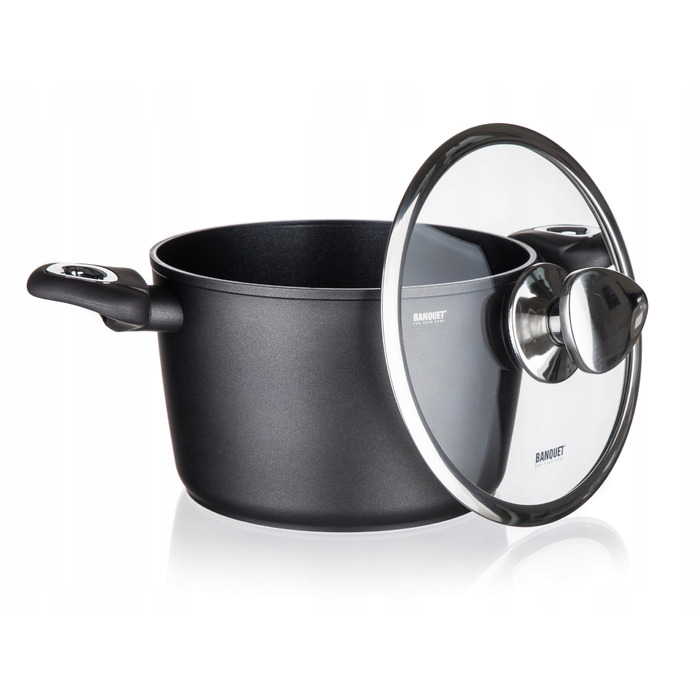 Каструля традиційна Banquet Matte Dark Grey, 3,3 л