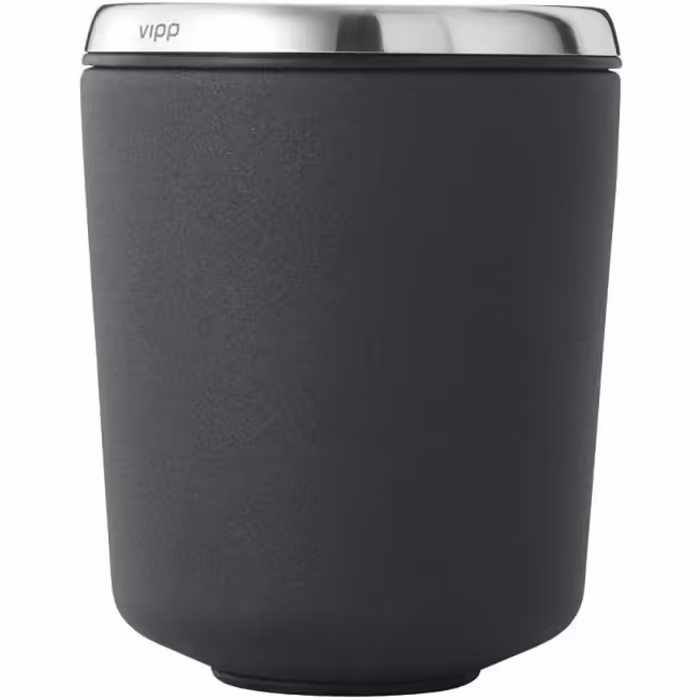 7 Toothbrush Holders, Stainless Steel, Black, 9 cm