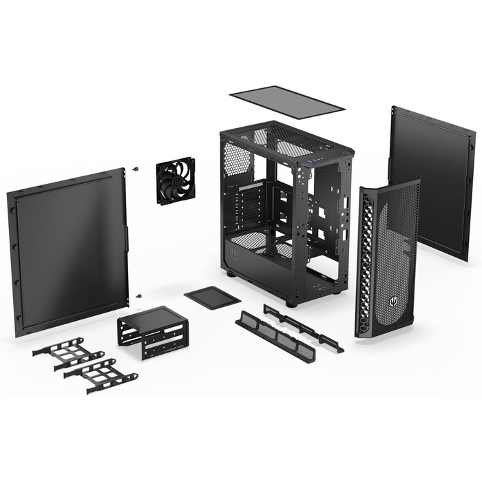 Корпус для ПК ENDORFY Signum 300 Solid з сітчастою передньою панеллю, 120 мм вентилятор, фільтри проти пилу, ATX