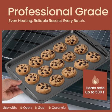 Набір для випічки Bakken Swiss 6 предметів: антипригарні форми з вуглецевої сталі з білим мармуровим покриттям