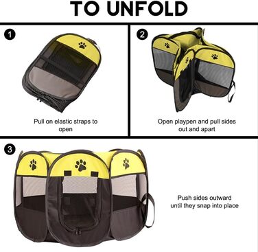 Клітка-загін для собак та цуценят, складана, 73x73x43 см, зелений