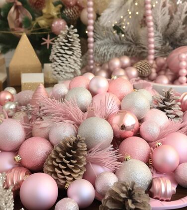 Набір прикрас на ялинку 36 шт. блакитні кулі, новорічний декор, ялинкові прикраси, блакитні кулі для ялинки, святковий декор для дому, 6 см