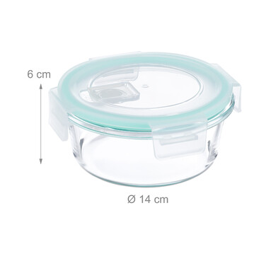 Relaxdays Glass Containers with Lids Set