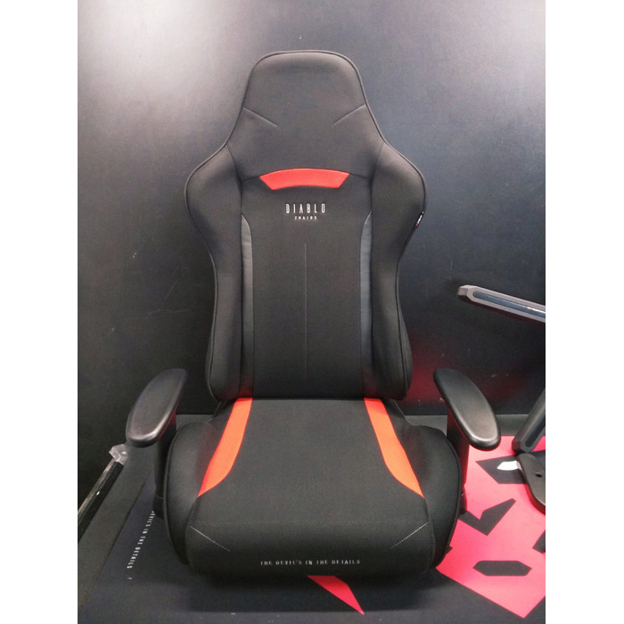 Ігрове крісло Diablo Chairs X-Starter, тканина, чорний