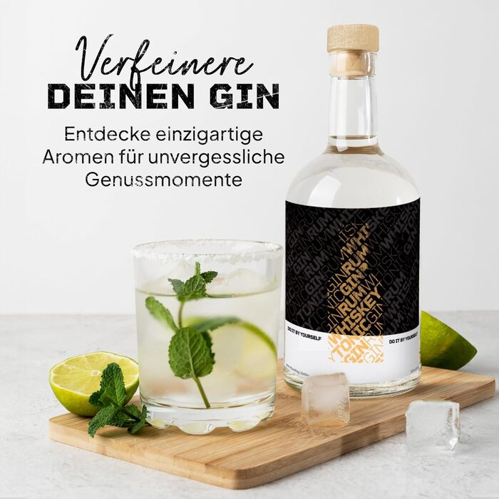 Набір для приготування віскі DIBYS DIY: 12 натуральних інгредієнтів, аксесуари та 4 рецепти | Набір для самостійного приготування віскі | Подарунковий набір для поціновувачів віскі | Віскі-конструктор