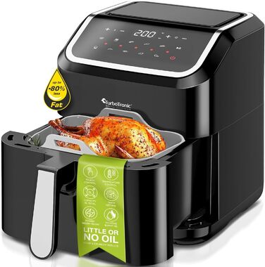 Цифрова аерофритюрниця XL 5 л, 10 програм, без олії, 100–200°C