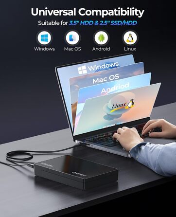 Зовнішній корпус для HDD/SSD ORICO 3.5/2.5