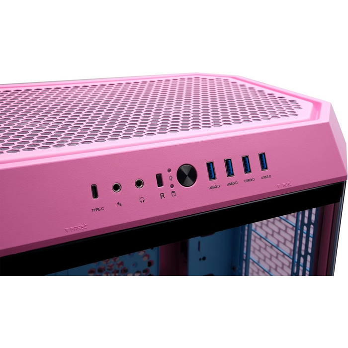 Корпус ПК Thermaltake The Tower 600 ATX Mid-Tower з вертикальним дизайном, USB-C, білий (Bubble Pink)