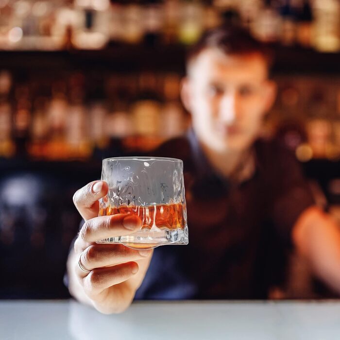 Набір склянок для віскі Relaxdays, 12 шт, 3 дизайни, 150 мл, Tumbler, склянки-похитувачі, прозорі