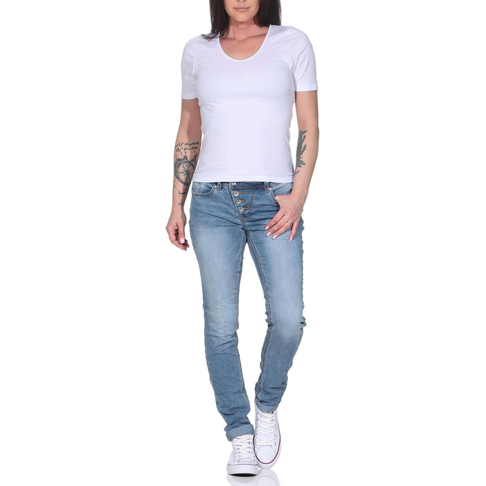 Джинси Buena Vista Malibu світло-блакитні, розмір M - жіночі джинси класичного крою