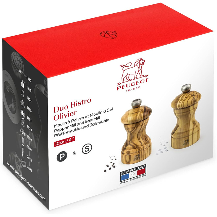 Peugeot 6 Moulin, Olivewood, 10 cm