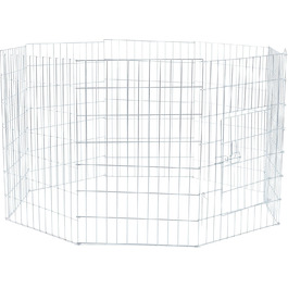 Вольєр для цуценят Trixie Natura, оцинкований, діаметр 154 см, висота 91 см