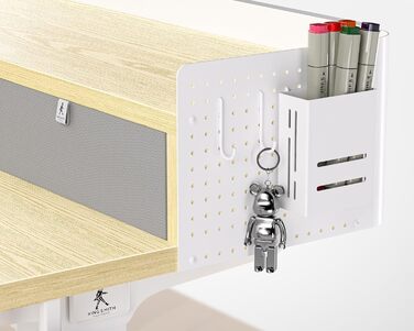 Electric Standing Desk with Drawers - 120x60cm Oak - Adjustable Height Desk for Home Office & DIY Pegboard