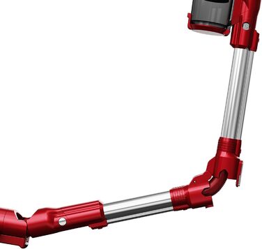 Вертикальний пилосос TurboTronic StormStick 120 Вт з ручним пилососом, фільтр MIF, 5 м кабель, 11kPA, циклонна технологія, червоний