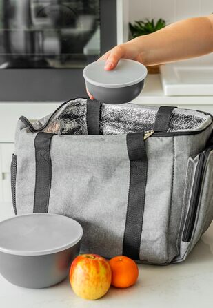KitchenAid 3-Piece Nesting Mixing Bowls - Charcoal Gray (4pc Meal Prep Bowls)