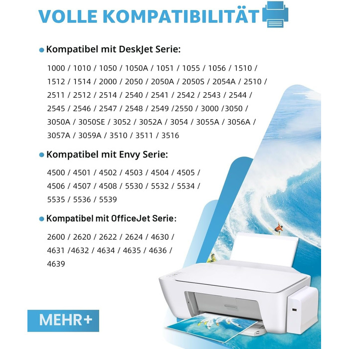 Картриджі 301XL сумісні з HP 301 (чорний та кольоровий), Multipack для Envy 4500 4504 5530 5534, DeskJet 2540 2544 2549, OfficeJet 2620 2622 4630 4632