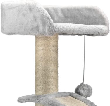 Драбина-кіготник для котів AQPET Panama, 58 см, сірий колір