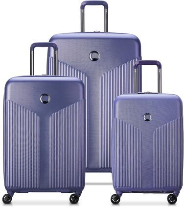 Чемодан DELSEY PARIS Comete 3.0, 20 дюймів, лавандовий, жорсткий, розширюваний, з колесами