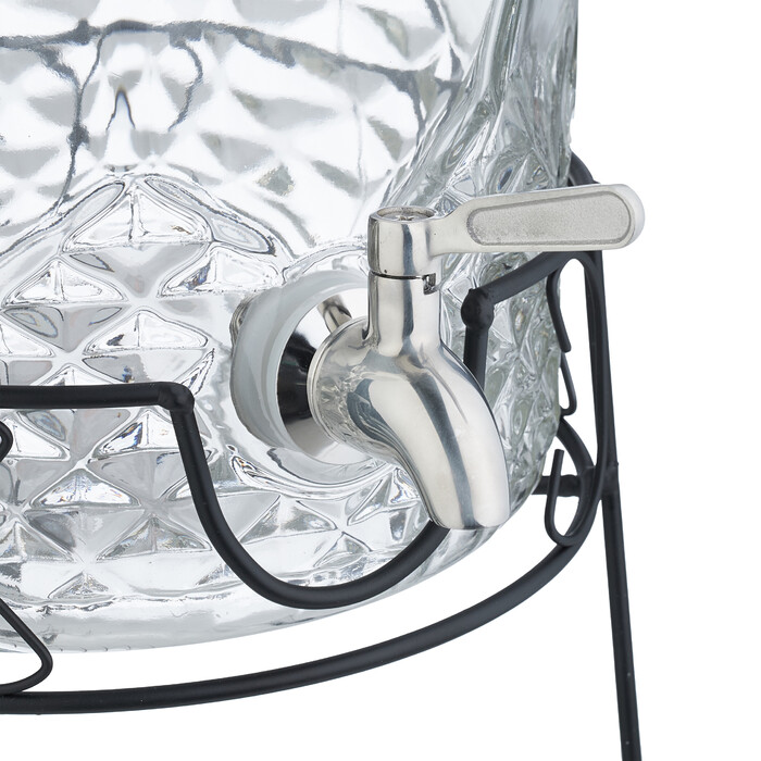 Relaxdays Drink Dispenser with Stand, 8 L