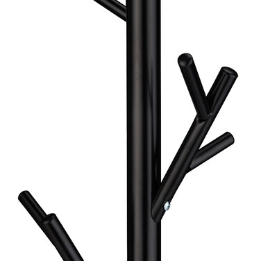 Relaxdays Black Tree-Shaped Coat Rack