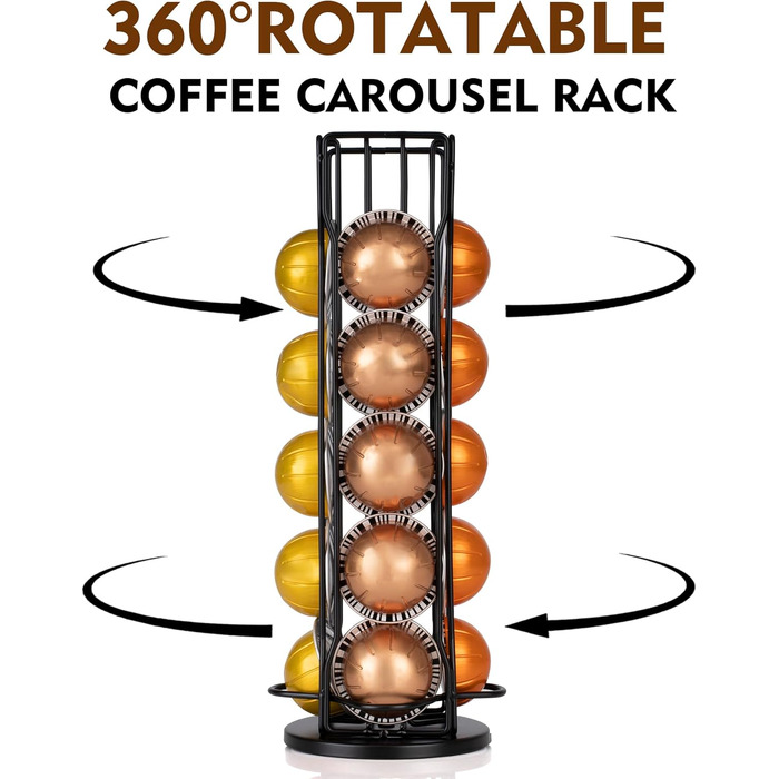Тримач для кавових капсул, сумісний з Nespresso Vertuo (на 20 штук)