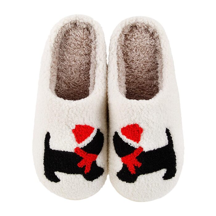 Тапочки домішки Bolukets для жінок та чоловіків, зимові, теплі, плюшеві, у вигляді тварин, з помпоном-шапочкою (39/40 EU)
