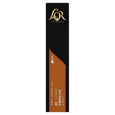 Кавові капсули L'OR Espresso Lungo Estremo для Nespresso, 100 капсул (10 паків по 10 шт)