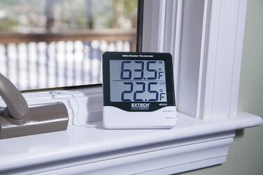 Extech Large-Digit Indoor/Outdoor Thermometer, 1 Piece, 401014