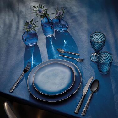 Amefa FELICITY Набір столових приборів (30 предметів), чорний, з молотковим дизайном