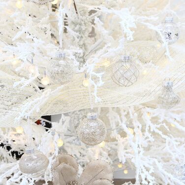 Набір прикрас для ялинки Sea Team 60 мм (30 шт.) - ялинкові кулі, тематика: ялинка, колір: шампань