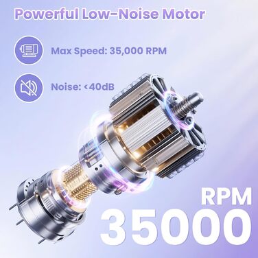 Електричний набір для манікюру та педикюру Xoali 13 в 1, 35000 об/хв, для гелю, акрилу, натуральних нігтів