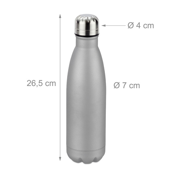 Relaxdays Stainless Steel Water Bottle