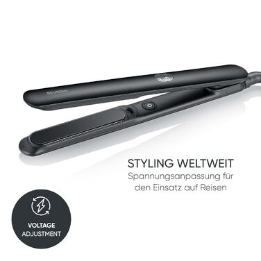 Severin випрямляч для волосся HG 0622 Mattschwarz: керамічне покриття, іонізація, 130-230°C