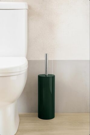 Набір для туалету INAGUA: щітка та тримач, зелений (9x39см)