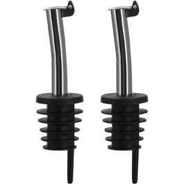 Виливний для пляшок Westmark 2 Inox Eco-Pour, нержавіюча сталь, з кришкою, чорний/хромований, 45372280