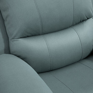 HOMCOM Swivel TV Chair, 135° Reclining, Weight Capacity 330 lbs, Reclining Chair with Footrest for Living Room & Bedroom, Polyester, Green