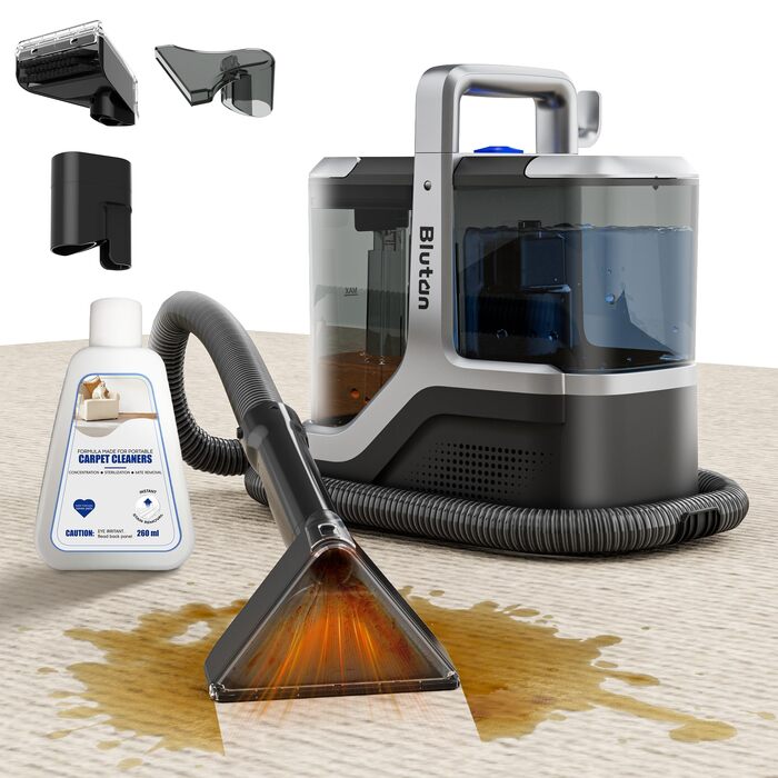 B Fluffy N6 Kit: Миючий пилосос 3-в-1 для м'яких меблів, килимів та диванів. Комплект з миючим засобом. Потужність 600W, 18kPa, 2.3L+1.2L резервуари.