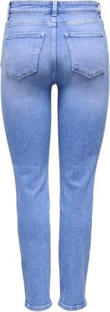 Жіночі джинси прямого крою ONLY ONLEMILY, висока талія, блакитний денім, 33W/32L