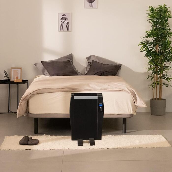 Електричний конвектор Cecotec ReadyWarm 2500 Thermal: 1800 Вт, алюміній, LCD, 3 режими, таймер, Slim, захист Overprotect, білий (4 елементи, чорний)