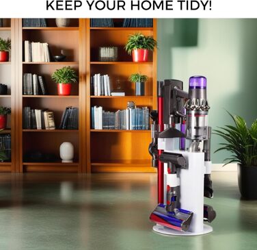 Насадка для пилососа MORANGO для Dyson V6, V7, V8, V10, V11, V15, DC30-DC74 - тримач для настінного кріплення без свердління