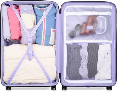 Чемодан для жінок Florence by Mills Spin Me Away, розширюваний, з коліщатками (2 Piece Set (29/20), Лаванда)