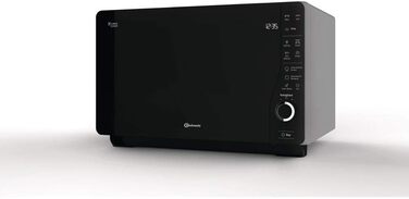 Мікрохвильова піч Bauknecht ExtraSpace Crisp MW 427 SL з грилем та функцією Crisp, 25 л, 800 Вт, срібна